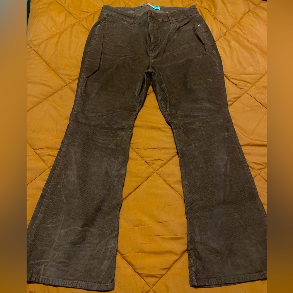 Old Navy Corduroy Brown high waisted super flare